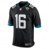 Maillot Homme Jacksonville Jaguars Trevor Lawrence 16 Nike Noir 2021 NFL Draft